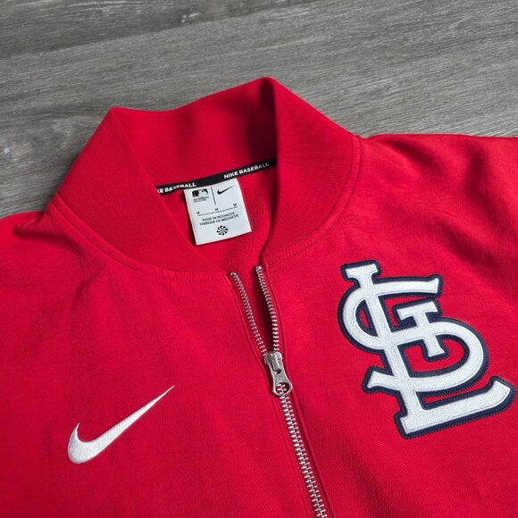 Men's Nike - Medium -  St. Louis Cardinals Red Bomber Jacket - MLB Authentic - Picture 5 of 14